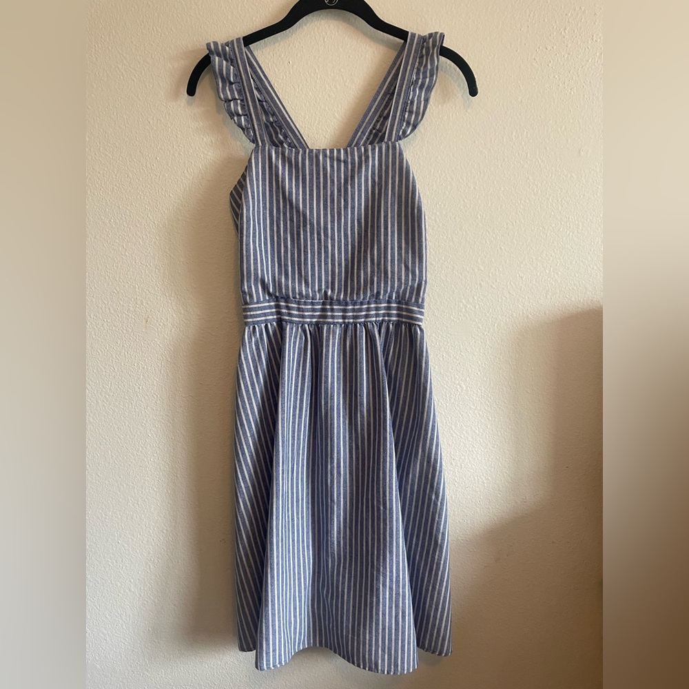 PatPat blue & white striped dress - S